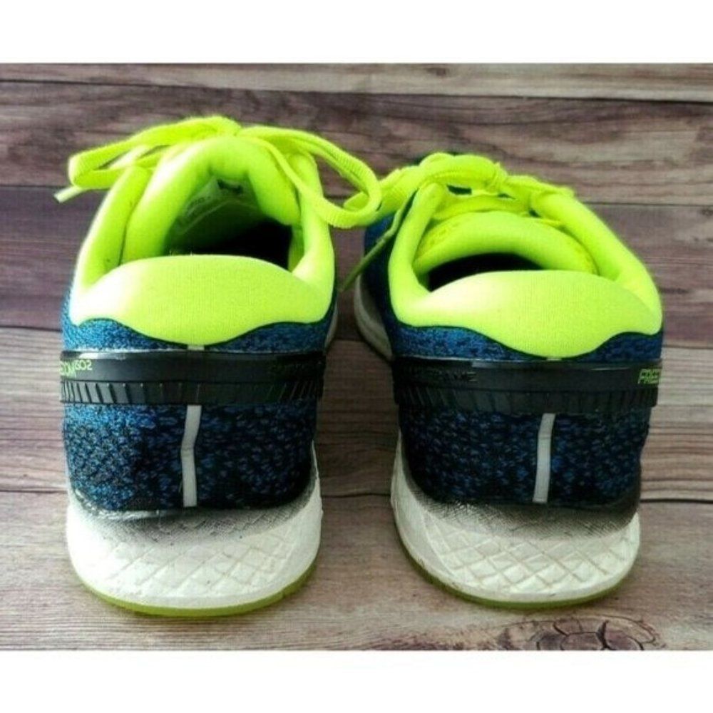 Saucony Mens Freedom ISO 2 Blue Yellow Sneakers 8 - Picture 4 of 6